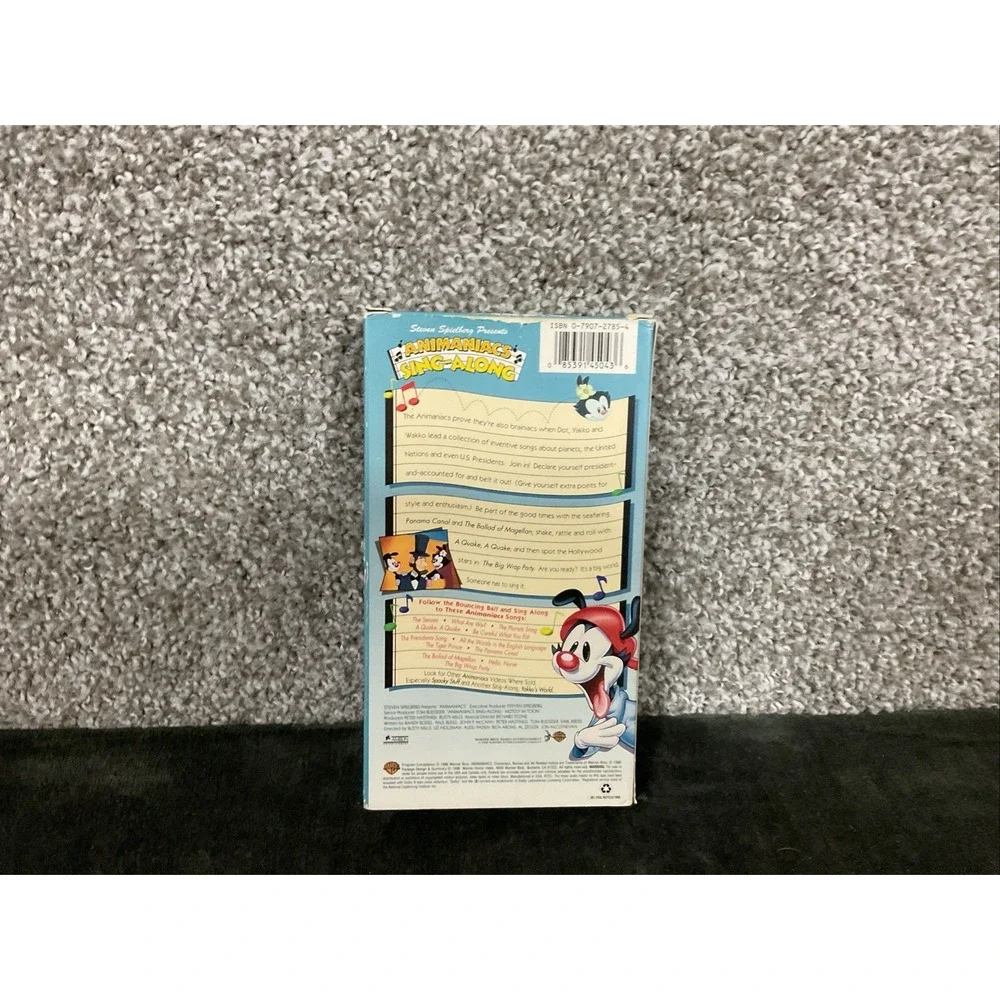 Animaniacs VHS 1994 Spielberg Singalong Yakko's World Warners Escape Holiday (4)